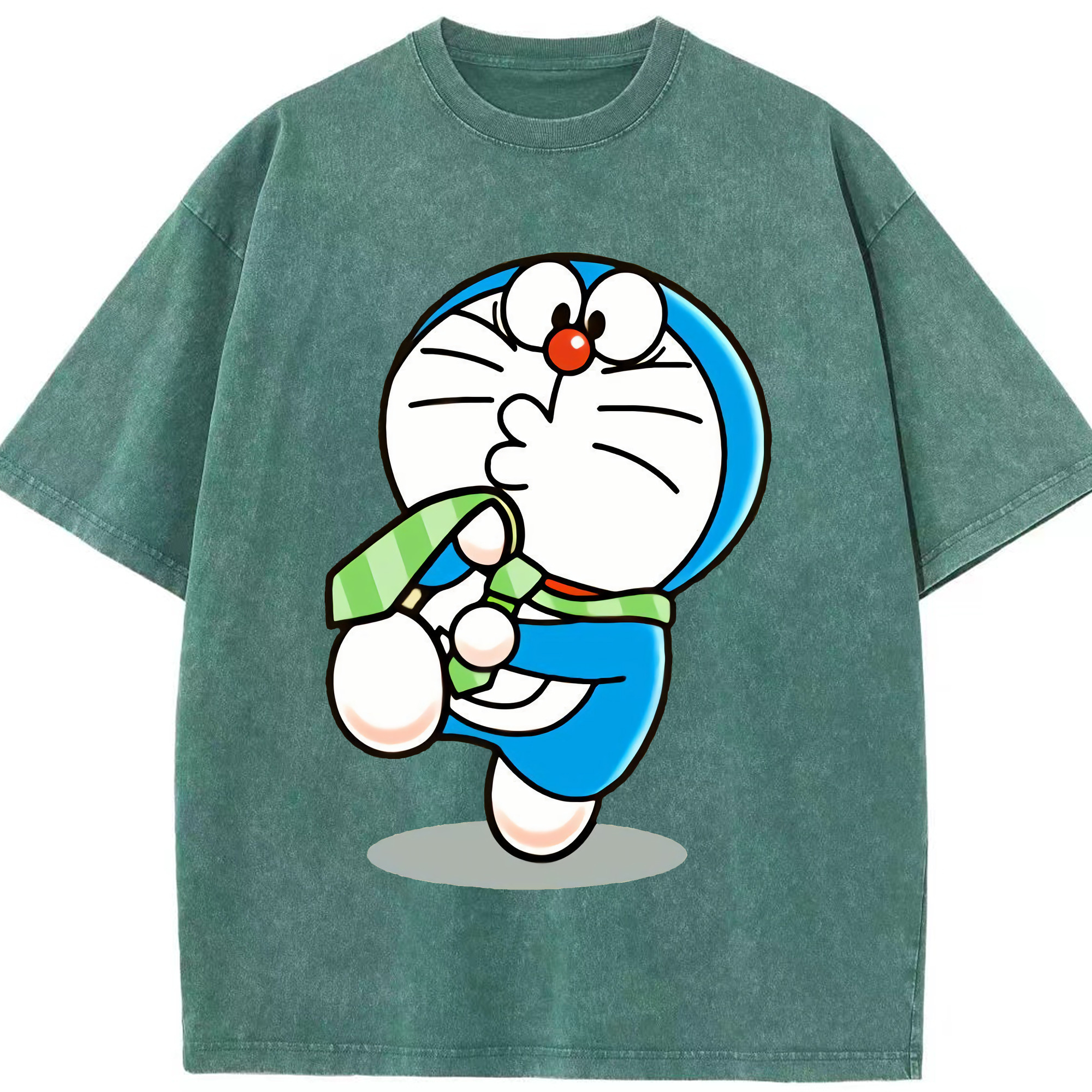 （画像用） ドラえもん Doraemon 綿100% ヴィンテージ風 半袖Tシャツ（フロントプリント）